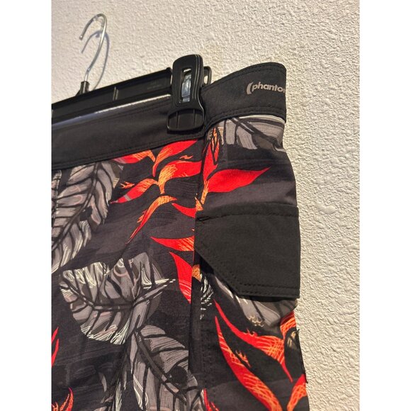 HURLEY  Phantom (MENS 33) Swim Trunks FLORAL Flat Front Shorts - Picture 6 of 6